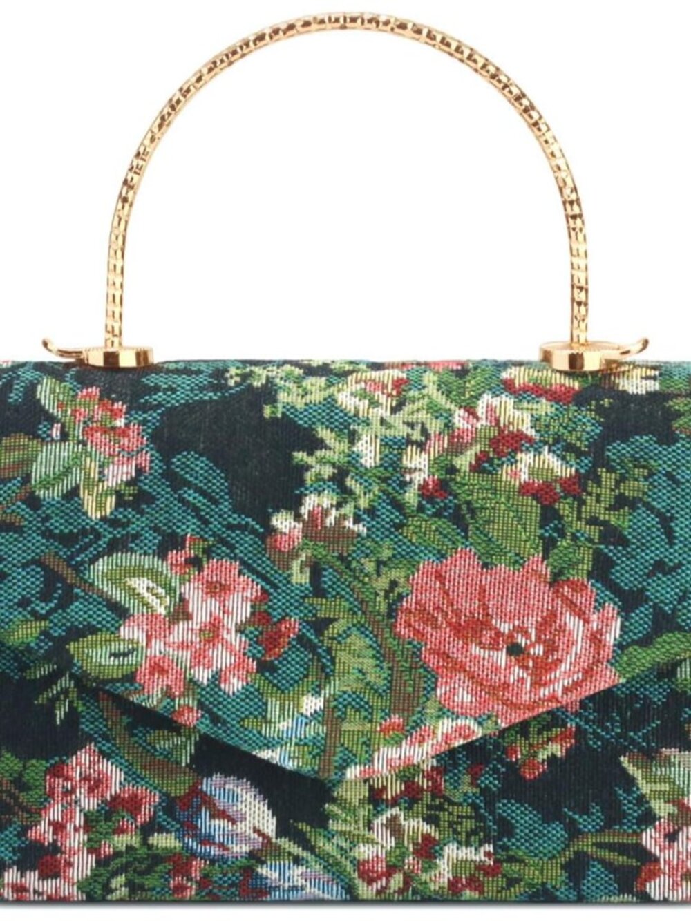 Clutch Purses for Women,Top Handle Vintage Floral Embroidery Evening Handbags Sh